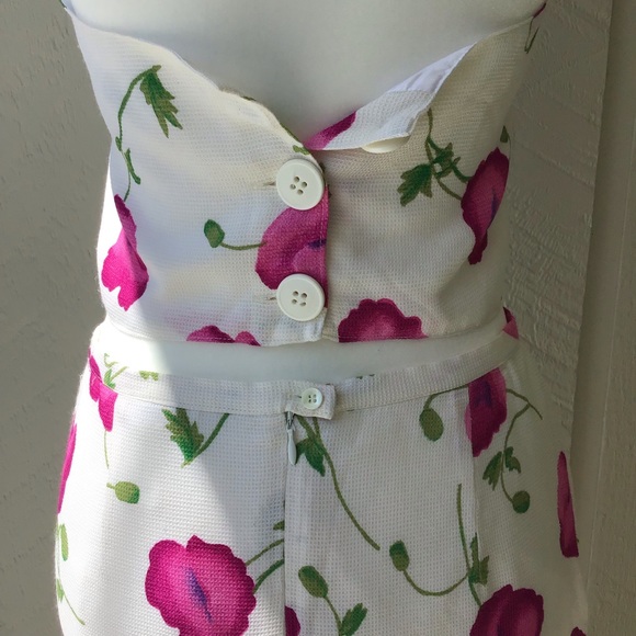 Vintage 90’s Floral Matching Halter Top and Skirt - Picture 5 of 8